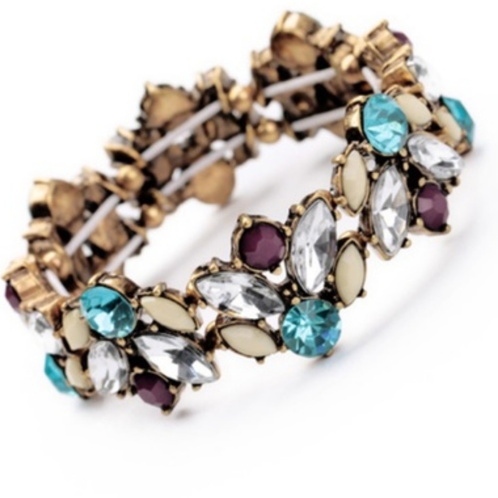 Bling!  Multi-Color Crystal Stretch Bracelet